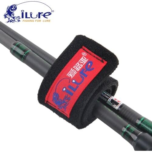 ILure 4 pcs/lot bait fishing rod strap rod tie hanger fishing tackle Fishing rod Wrapper bundle Elastic fastening Strap pesca