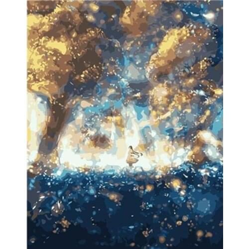 Painting By Numbers DIY Dropshipping Big size Beautiful storm center Scenery Acrylic House Decoration Art picture Gift