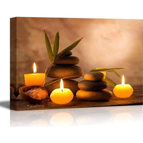 Home Decor Canvas Painting 1 Pieces Stone Candles Pictures Wall Art Prints Modular Classic Poster Cuadros For Living Room Frame