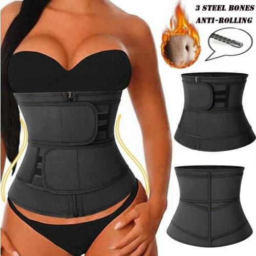Neoprene Sweat Waist Trainer Corset Trimmer Belt for Women Weight Loss Waist Cincher Body Shaper Slimming Workout Shapewear