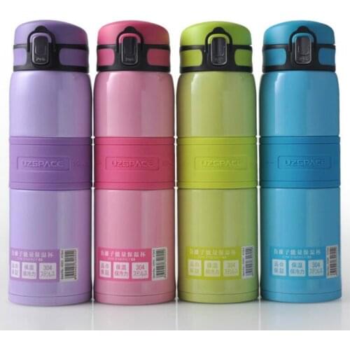 New Colorful Stainless Steel Thermoses Travel Vacuum Cup Water Bottle 410ml SH116