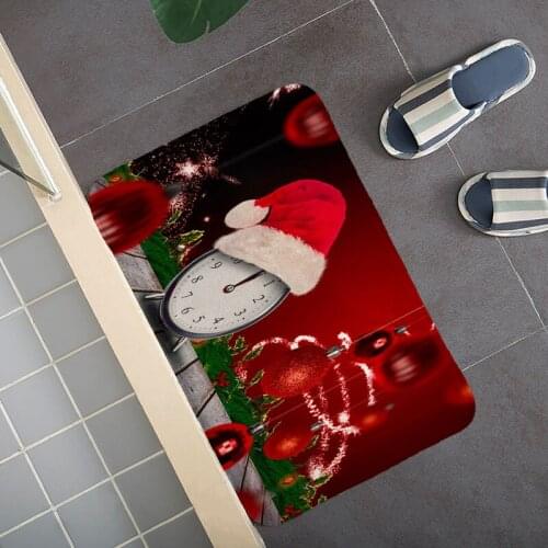 Merry Christmas 2021 Living Room Corridor Kitchen Door Mat Non-slip Floor Mat Bathroom Area Corridor Free Shipping