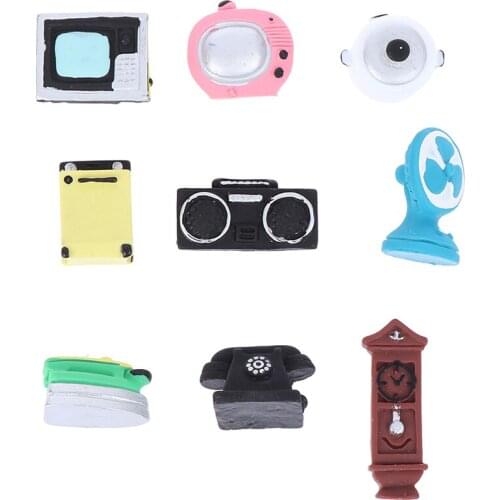 Vintage Dollhouse Miniature Furniture Living Room Kitchen Bedroom Accessories Candy Machine Kids Child Play Toy Furniture