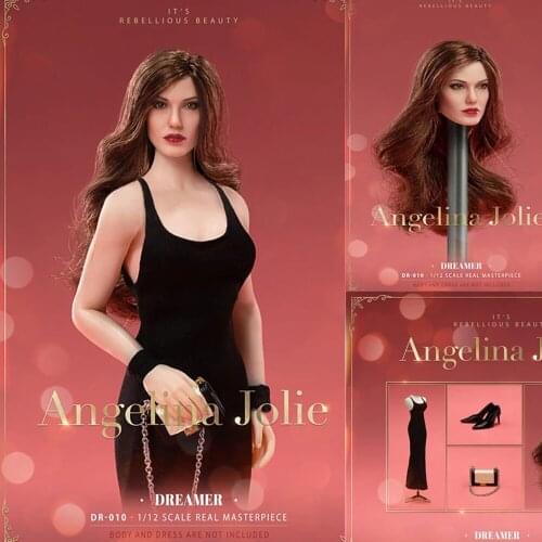 DR-010 With Dress Clothes 1/12 Angelina Jolie Head Fit 6'' Female TBL PH Body
