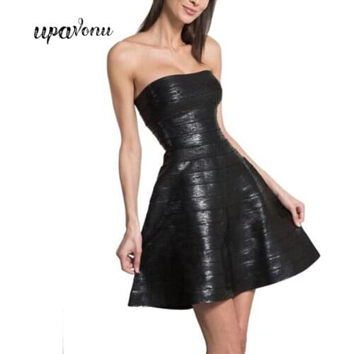 Free Shipping 2021 New Womens Sexy Bandage Dress Sleeveless Halter A-line Summer Dress Celebrity Club Party Dress Vestidos