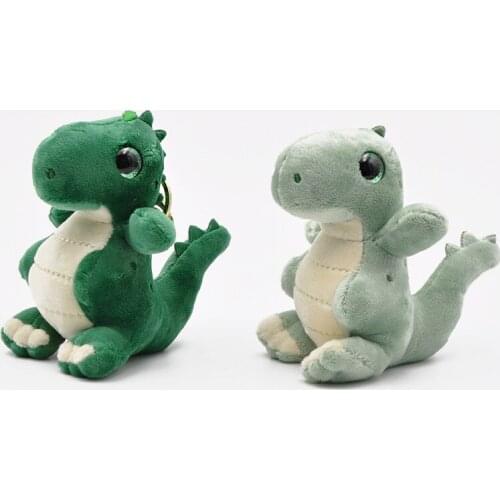 1pc 10cm Dragon Baby Novelty Funny Cartoon Animal Stuffed Pendant Children Soft Key Chain Ring Plush Keychains Doll Toy