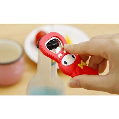 1PC Cute cartoon silicone multifunction bottle opener beer bottle opener with magnetic refrigerator wine KB 1358
