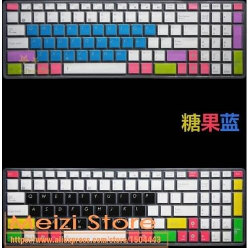 15 inch laptop keyboard Silicone Protective Keyboard Cover for Asus Zenbook Pro UX501 UX501VW UX501JW UX501VW6700 FX-Pro F555L