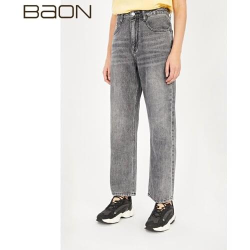 BAON Women's Straight Jeans
