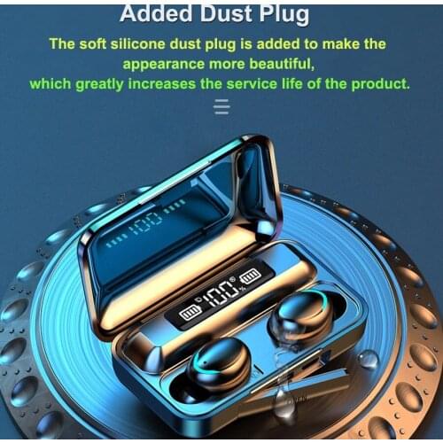 ALDNOAH TWS Bluetooth Earphone V5.0 9D Stereo Wireless Headphones Sport Waterproof Earphones Mini Headsets for cellphone