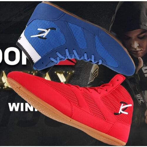 R.xjian professional competition boxing shoes fighting shoes Sanda shoes wrestling training shoes weightlifting shoes men