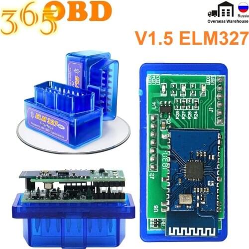 10PCS/LOT V1.5 ELM327 Bluetooth OBD2 Scanner With PIC18F25K80 Chip Car Diagnostic Interface ELM 327 For Android/Symbian