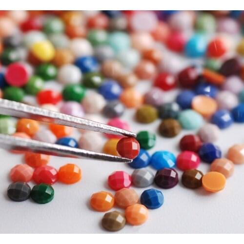 Promotion Auxiliary accessories decorative drill Round 2.5mm Mixed Color Crystal flat Bottom Nail Art 3D Decoration DIY