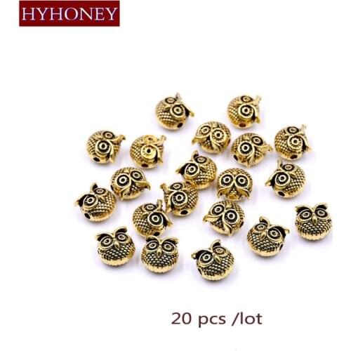 HYHONEY 20Pcs/Lot Alloy Owl Bracelet DIY Accessories Hand made Jewelry making Wholesale