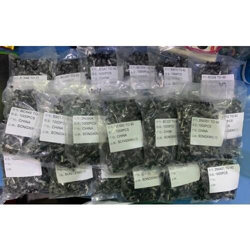 20pcs Transistors Box Pack Transistor kit TO-92 BC327 BC337 BC517 BC547 BC548 BC549 2N2222 3906 3904 5401 5551 C945 1015