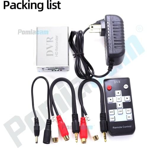 Mini 1CH DVR motion detection recorder device for AHD/CVBS camera USB disk video recorder 1channel digital DVR X-box