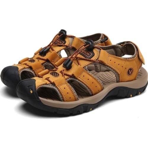 Summer Mens Breathable Sandals Women Beach Casual Shoes Thick Sole Closed Toe Aqua Shoes for Hiking Fishing