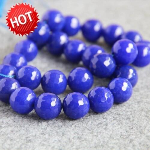 New Beautiful 14mm multicolor Cyan Lapis Lazuli beads stones chalcedony DIY beads 15" Jewelry making design wholesale