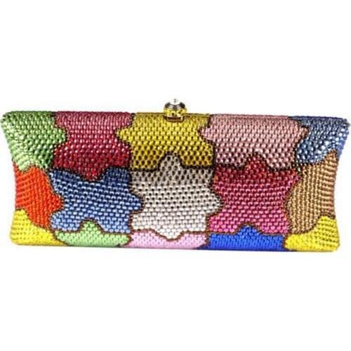 New Design Luxury Flower Crystal Women Dinner Banquet Evening Bags Ladies Wedding Day Clutches Party Purses