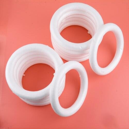 12pcs 20cm 8" Foam Wreath Ring DIY Craft Floral Art Wedding Party Graduation Ceremony Home Decoration