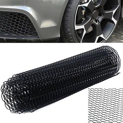 100cm x 33cm Aluminum Alloy Car Vehicle Body Grille Net Mesh Grill Section Net Racing Grills For Auto Vehicle Decoration