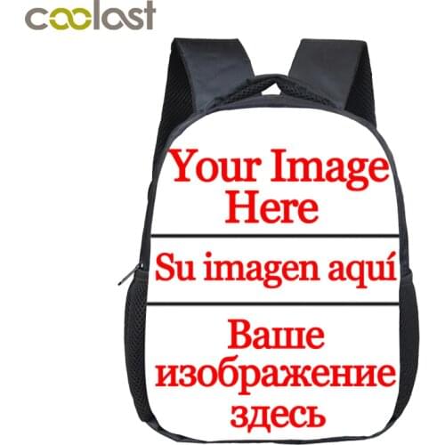 Customize Your Logo Image Kindergarten Backpack Unicorn Girls Boys School Bag Kids Book Bag Narwhal Schoolbags mochila infantil
