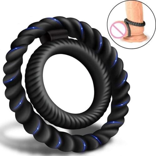 Silicone Penis Ring Delay Ejaculation Penis Enlargement Cock Ring Erotic Tool Couple Sex Porducts Sex Toys for Men Erection