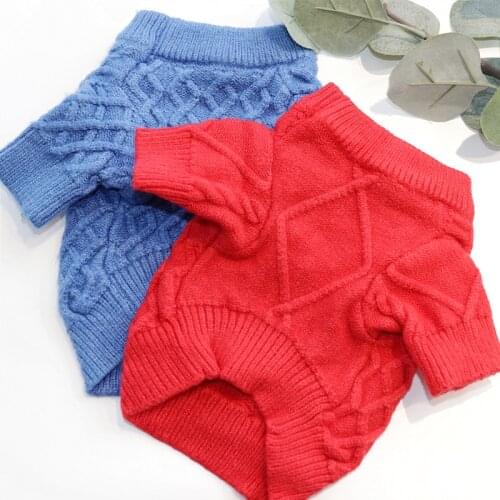 Cat Dog Sweater Winter Pet Dog Clothes Knit Apparel Chihuahua Yorkshire Terrier Clothing Poodle Pomeranian Bichon Small Dog Coat