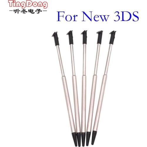 TingDong 5PCS Portable Game Touch Pen Retractable Mini Metal Stylus Touch Screen Pen For New 3DS Console