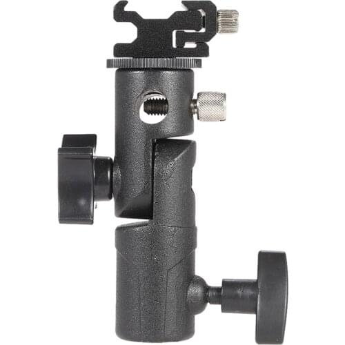 E Type Universal Metal Flash Hot Shoe Speedlite Umbrella Holder Light Stand