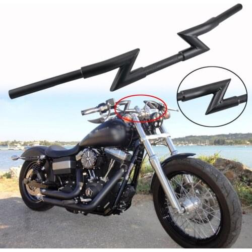Universal Motorcycle 1" Z Bars Handlebar For Harley Custom Chopper Softail Dyna XL Sportster Street Bob 25mm Handlebar Z-Bar