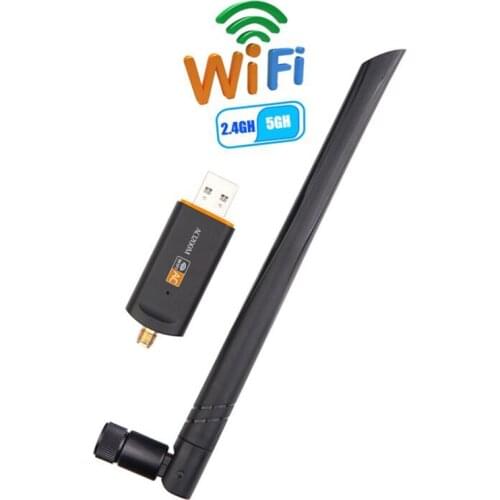 1200Mbps USB3.0 Wifi Adapter RTL8812CU IEEE802.11ac Dual Band 5GHz 2.4GHz Wireless Network Card Wifi Dongle for Desktop Laptop