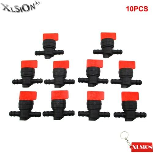 XLSION 10Pcs/Pack Plastic Inline Fuel Valve Switch 8mm Shut Off Petcock For Honda Yamaha Suzuki Kawasaki Motorcycle