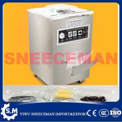 XMZF-408-2 automatic stainless steel vacuum sealing machine dry-wet commercial food vacuum package packing sealer sealing machin