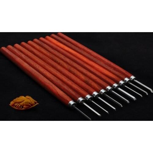 Free Shipping 10 pcs Walnut Oliver Nut Sculpture Carving Tool Set Wood Models Art Projects, Sculpture Tools Set, Details Chisels