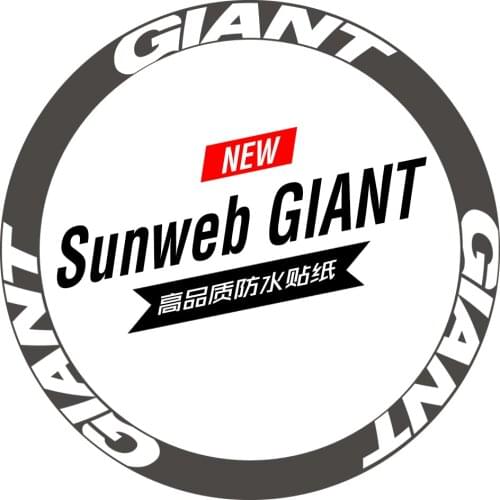 12pcs logo 700c road bicycle carbon wheelset sticker 30/38/40/50/55/60/80/88mm brand road bicycle wheels sticker for Giant