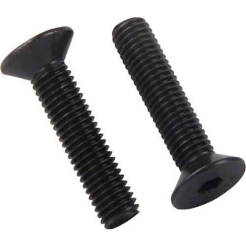 2pcs M10 45 mm to 80 10.9 Alloy Steel Hex Socket Head Cap Screw Black screw flat head countersunk 10.9grade