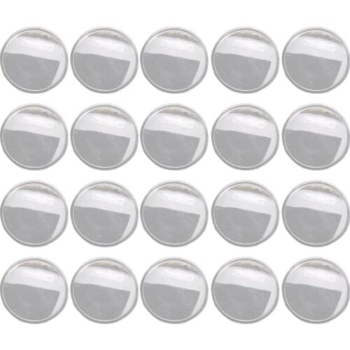 20Pcs Handmade Acrylic Round Button Badge Clear Button Pin Badges Kit Craft Painting Badges Brooch Pins Jewelry Making