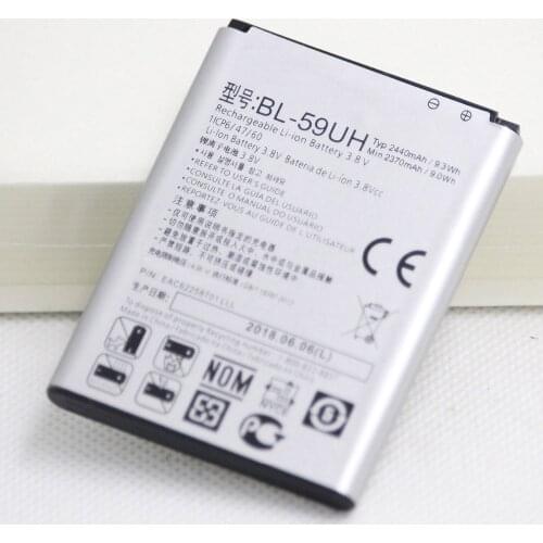 5pcs/lot 2440mah Phone Replacement Battery BL-59UH For LG G2 mini D618 D620 D620R D620K D410 D315 F70 BL 59UH internal Batteries
