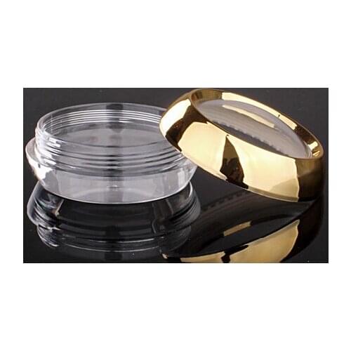 50g/ml Acrylic capsule pill box Cream Jar Plastic Cosmetic Container empty cosmetic cream jar Small sample bottle 100pcs/lot