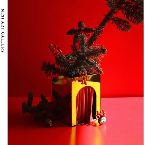 Acrylic vase Dazzy color table decor bottle living room dry flower creative decoration secret door wedding party accessories