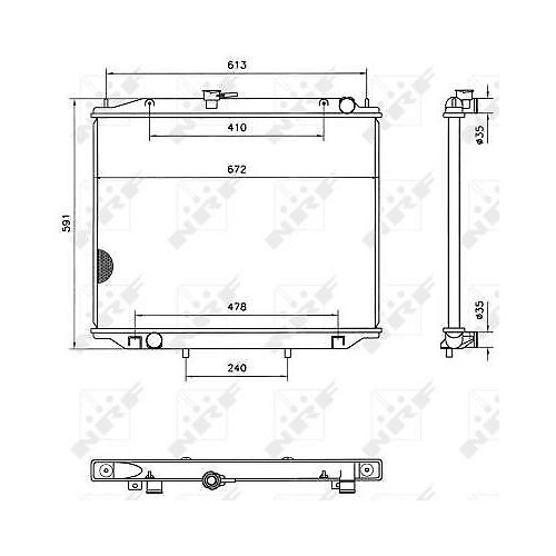 Golpher Custom Made Aluminium Radiator for Nissan Terrano 2.7L 93-99, Check photo & message us