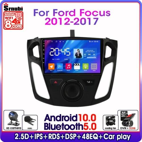 Android 9.0 For Ford Focus 2012-2017 Car Radio Multimedia Player GPS Navigation DSP RDS 4G Split Screen With Frame 2 Din 2G+32G