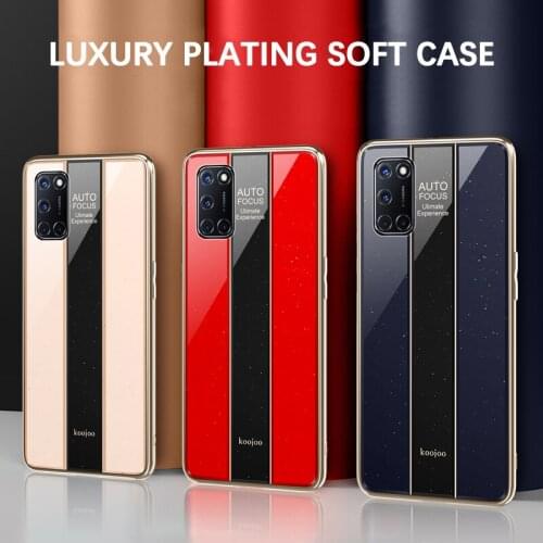 Phone Case For Oppo A52 Cover Shockproof Luxury Plexiglass Mirror Plating Tpu Frame Pc Bumper Cover For Oppo A52 A92 A92s Case