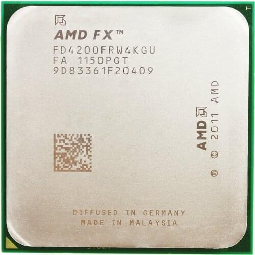 AMD FX-Series FX-4200 CPU processor 3.3G Socket AM3+ 940pin Triple-CORE/8MB L3 Cache used