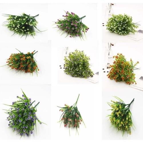 25 artificial moss vanilla plastic rayon green plant fake leaf craft fake leaf home decoration