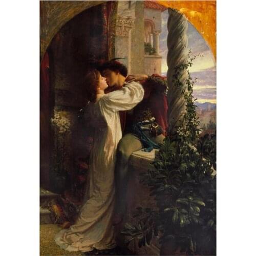 World Famous Painting "Romeo And Juliet"5D DIY Full Round Diamond Painting Cross Stitch 3D Embroidery Mosaic Home Decor Y1675