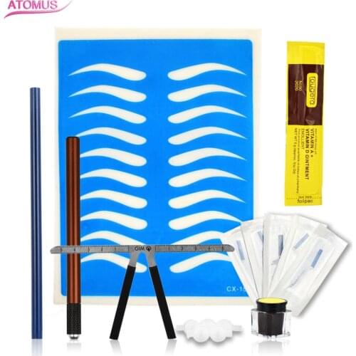Microblading Kit Tatouage Sourcil Tebori Professional Tattoo Skin Practice One Kit Anestesico Para Best Tattoo Machines Price