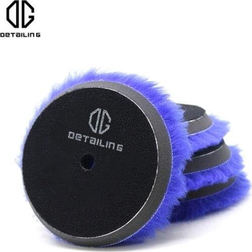 Hot selling 5"/ 6" inch wool buffing pads dual action polisher polishing pads