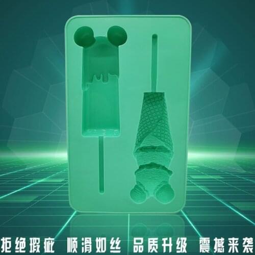 Mickey Food Silicone Ice Tray Mould Popsicle Box Ice Popsicle Ice Cream Mold kitchen tools